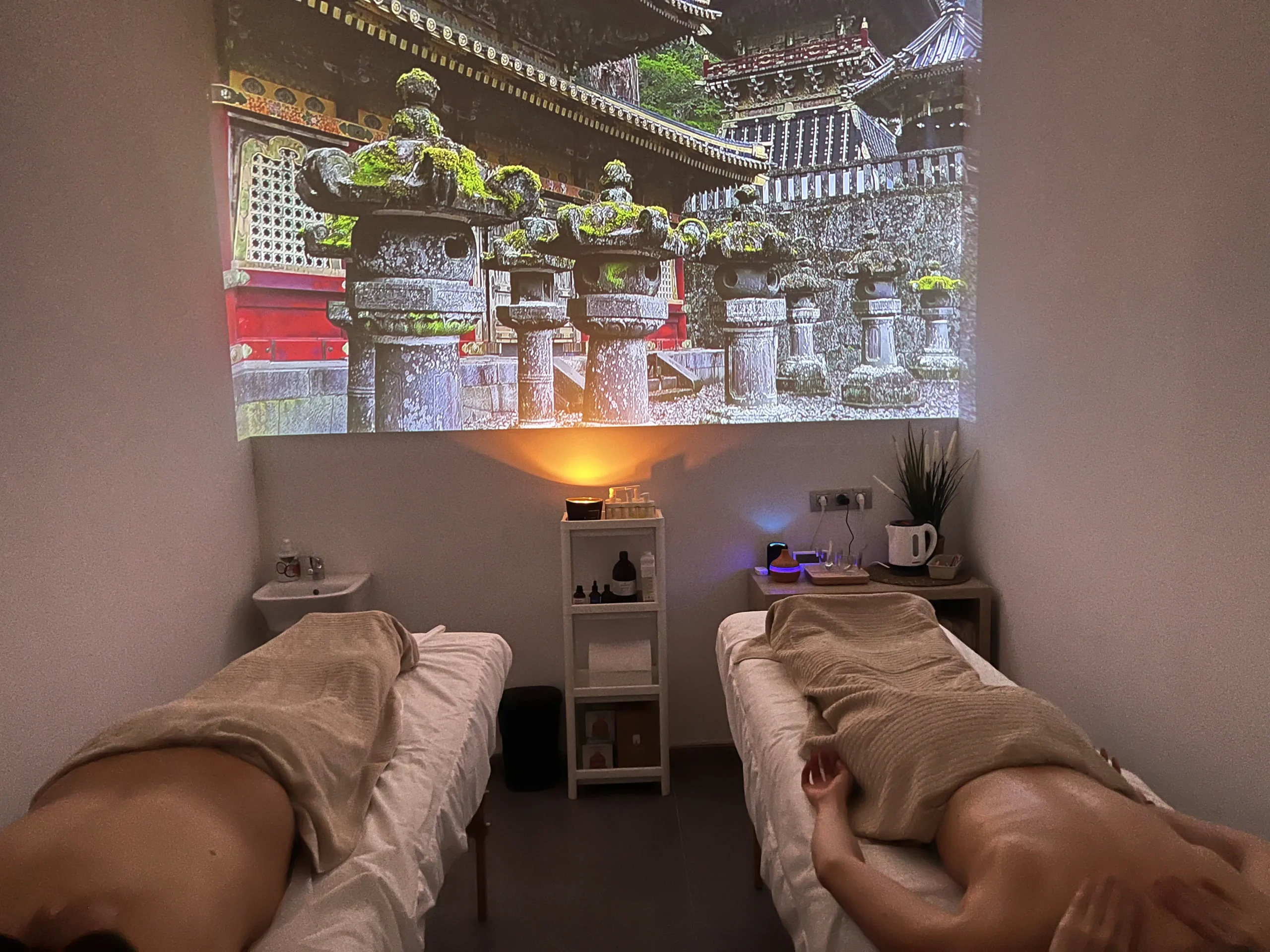 Sala de camas para masajes